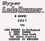 Hyper Lode Runner (Japan) (En) (Possible Proto)